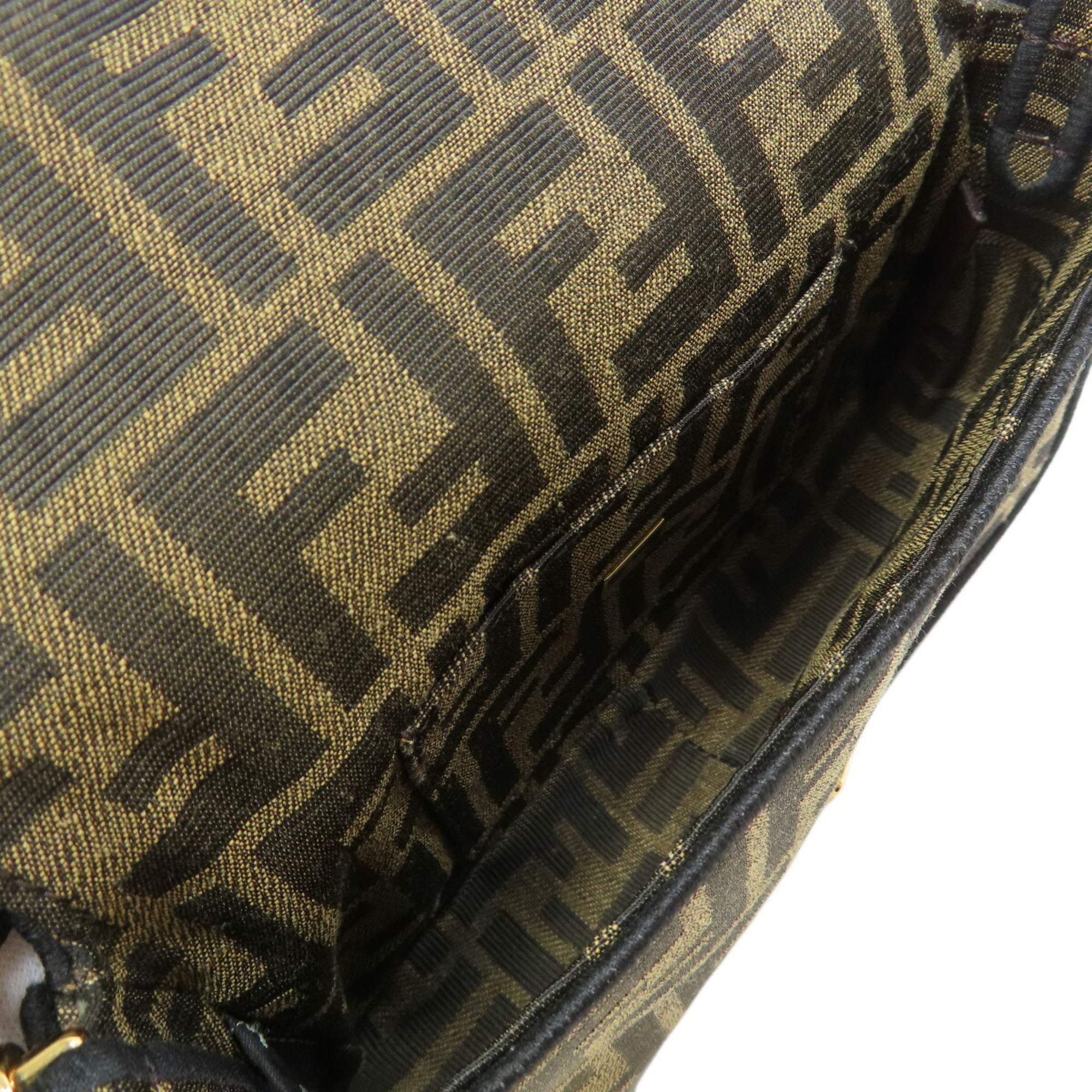 FDI Zucca pattern shoulder bag canvas for women