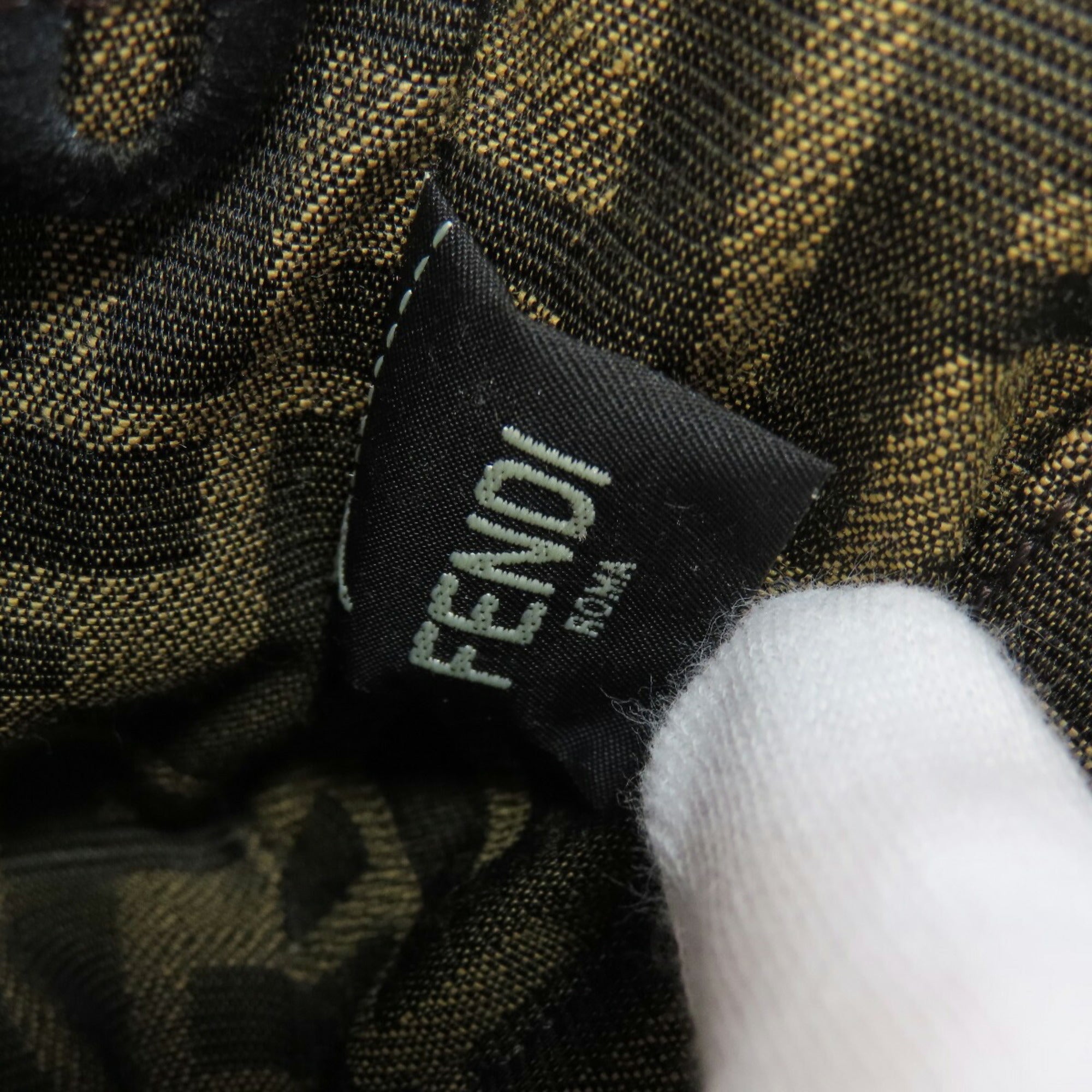 FDI Zucca pattern shoulder bag canvas for women