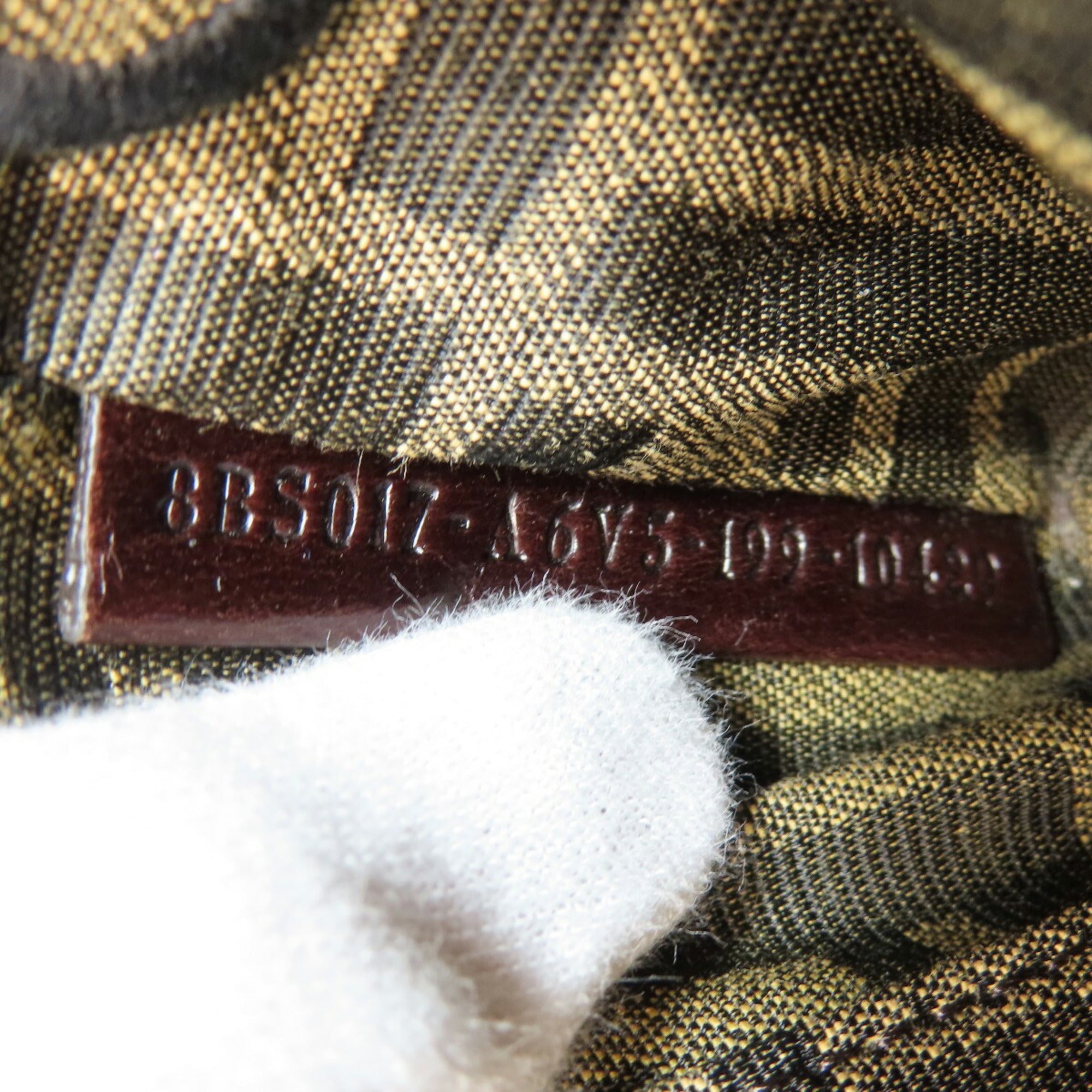 FDI Zucca pattern shoulder bag canvas for women