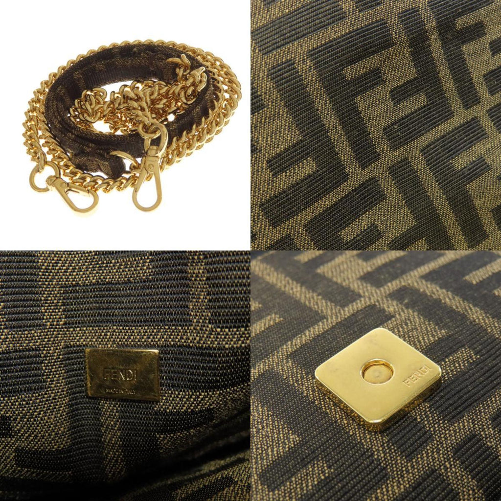 FDI Zucca pattern shoulder bag canvas for women