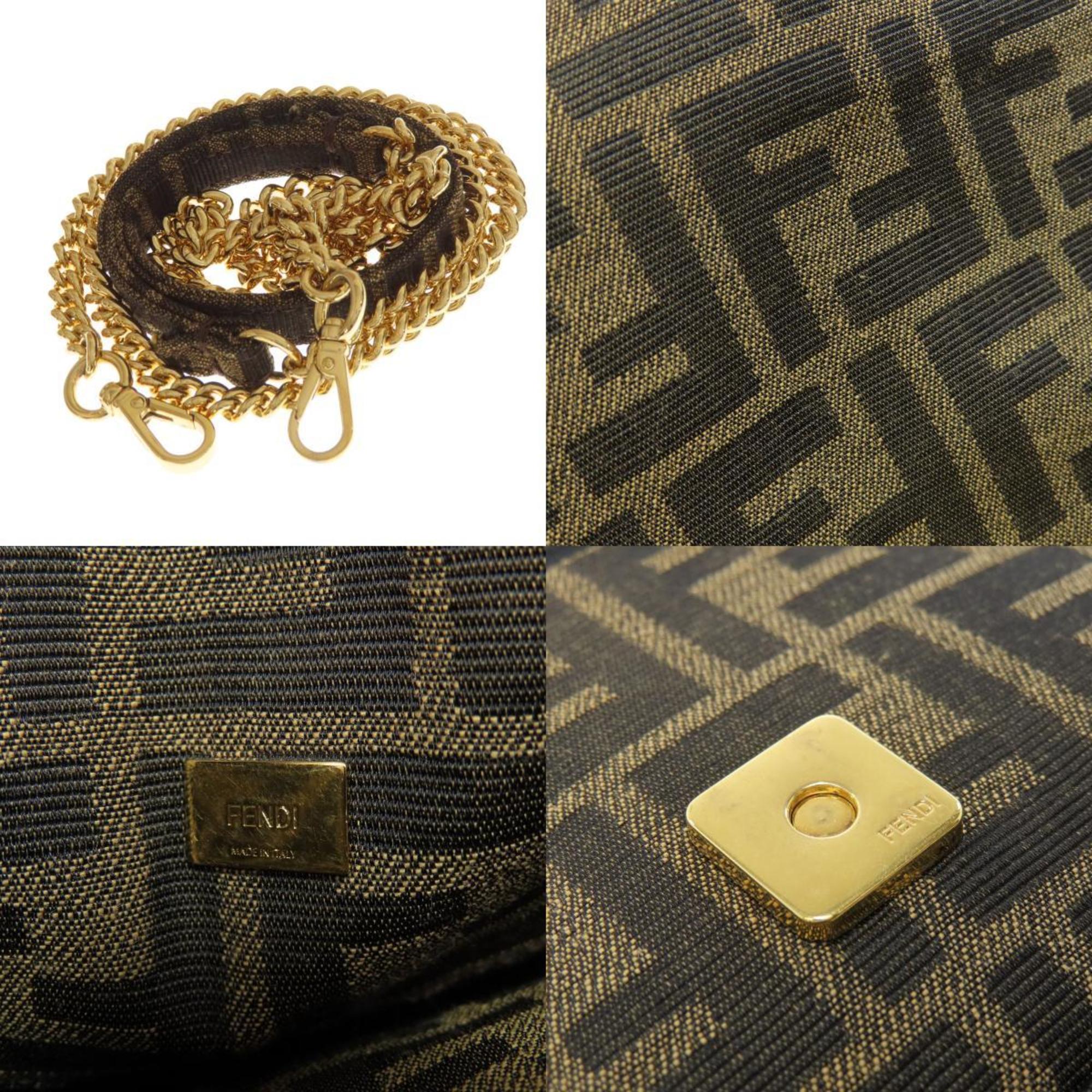 FDI Zucca pattern shoulder bag canvas for women