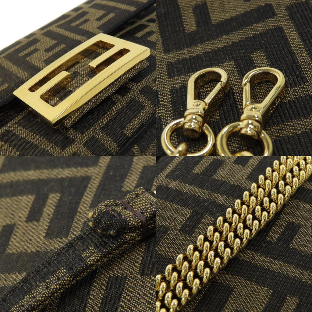 FDI Zucca pattern shoulder bag canvas for women