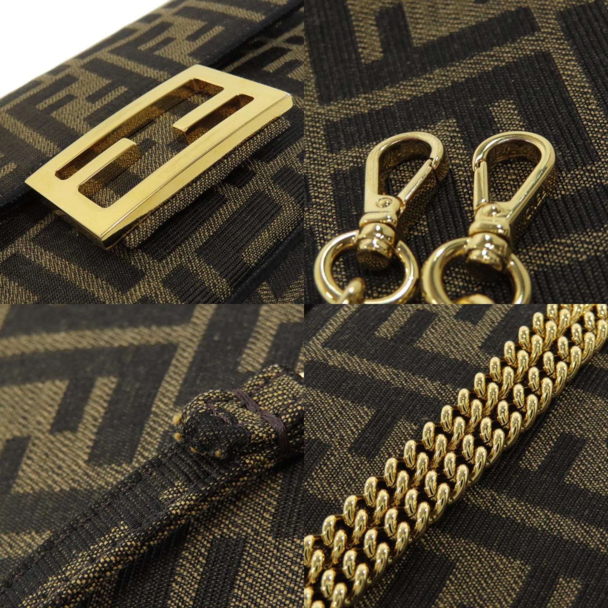 FDI Zucca pattern shoulder bag canvas for women