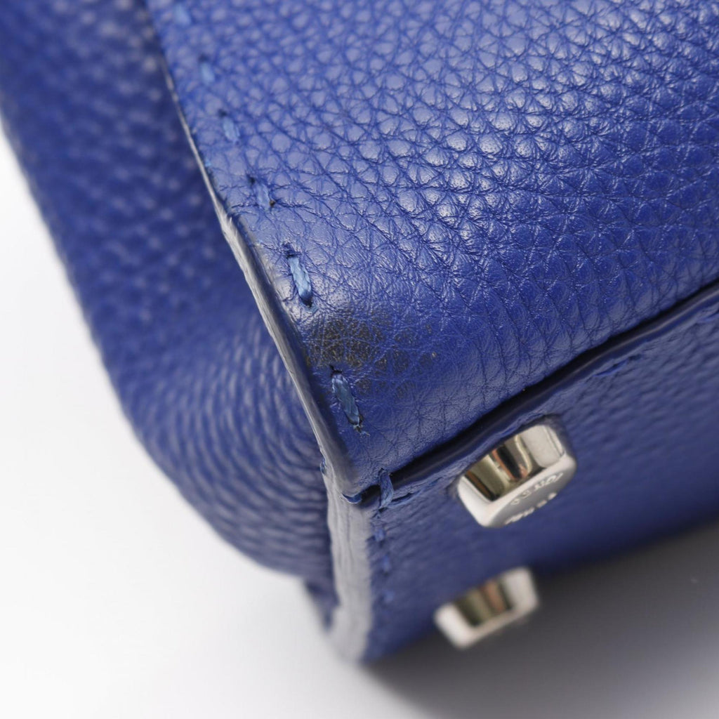 FDI Peekaboo Regular Handbag, Leather, Women's, Blue, 8BN226