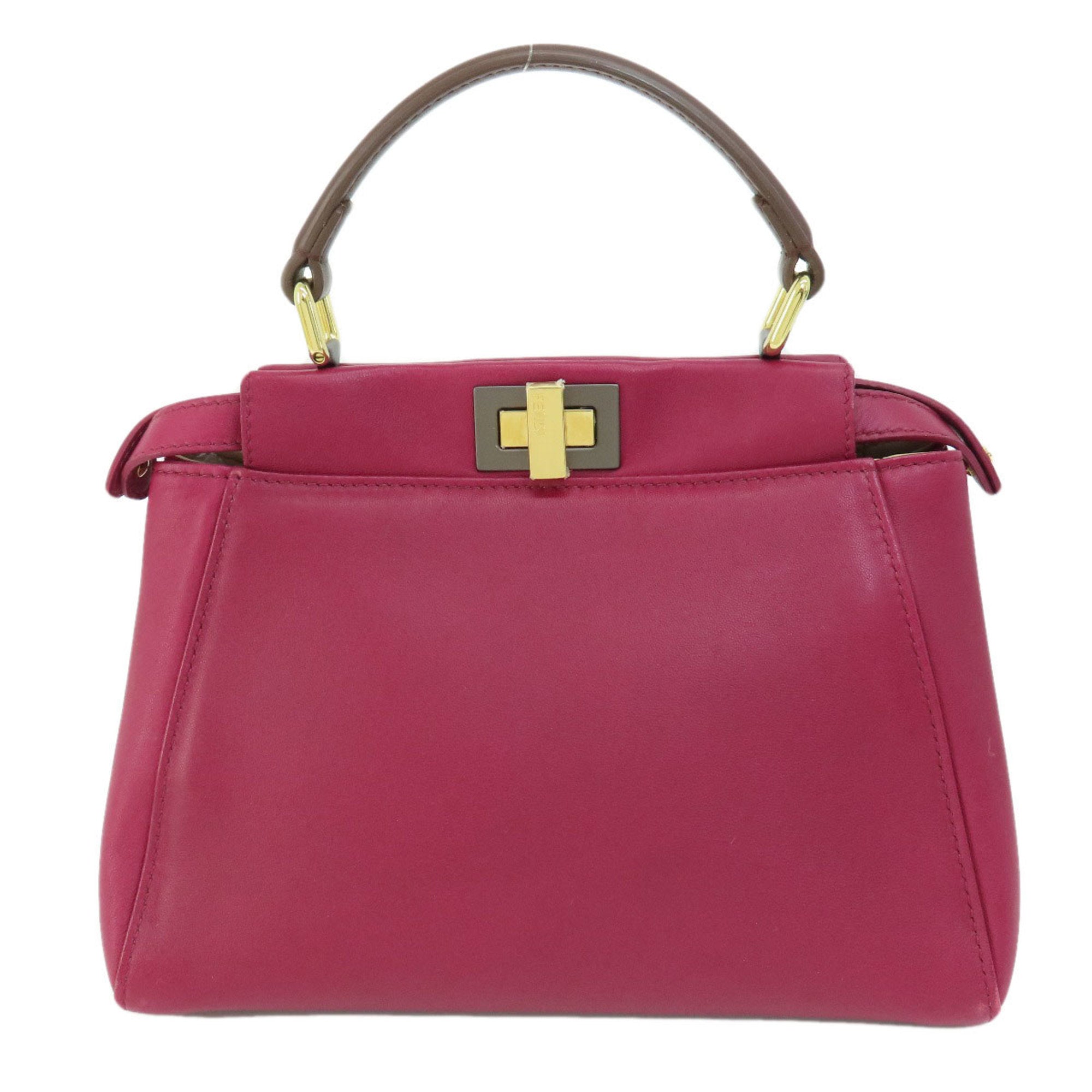 FDI Peekaboo handbag in calf leather for women