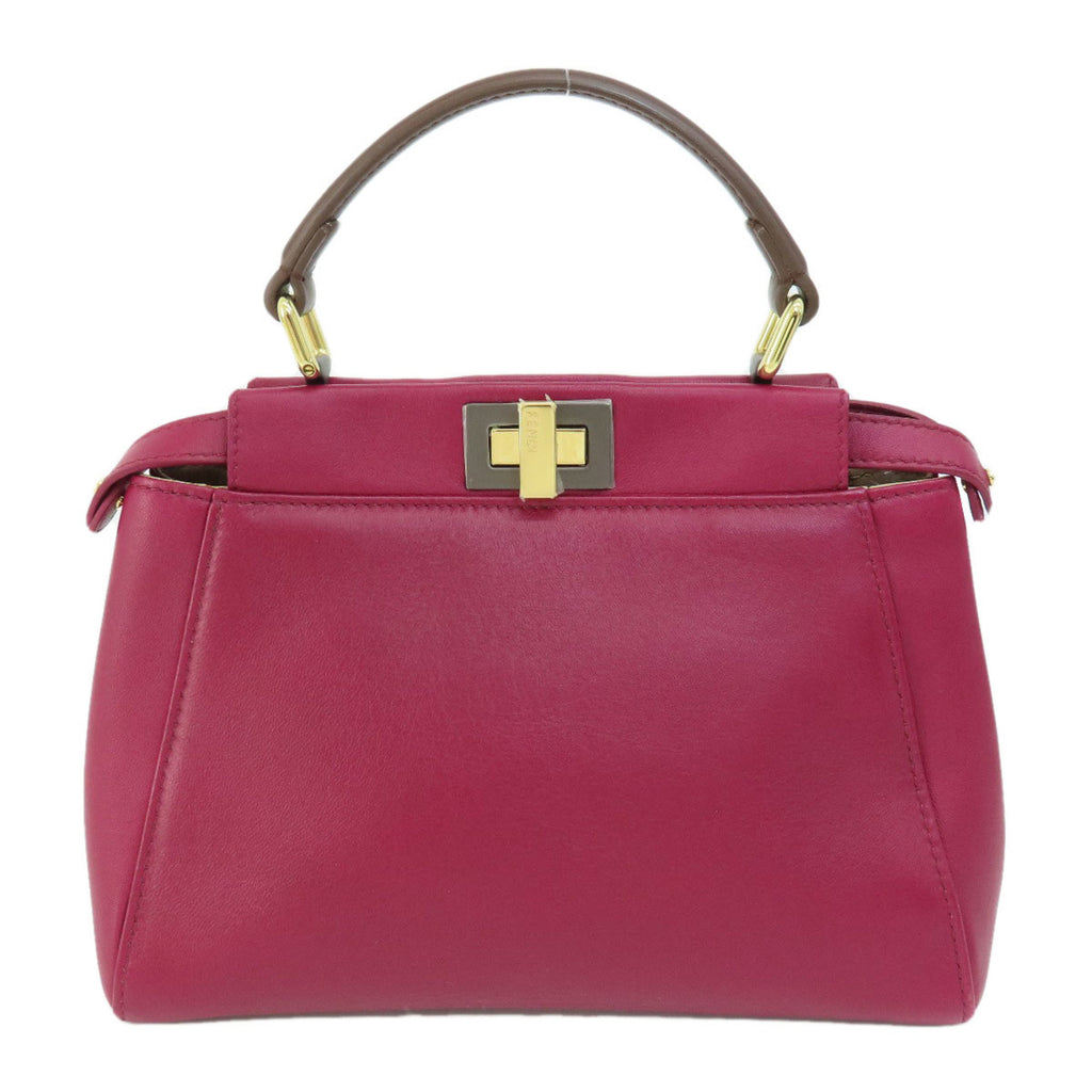 FDI Peekaboo handbag in calf leather for women