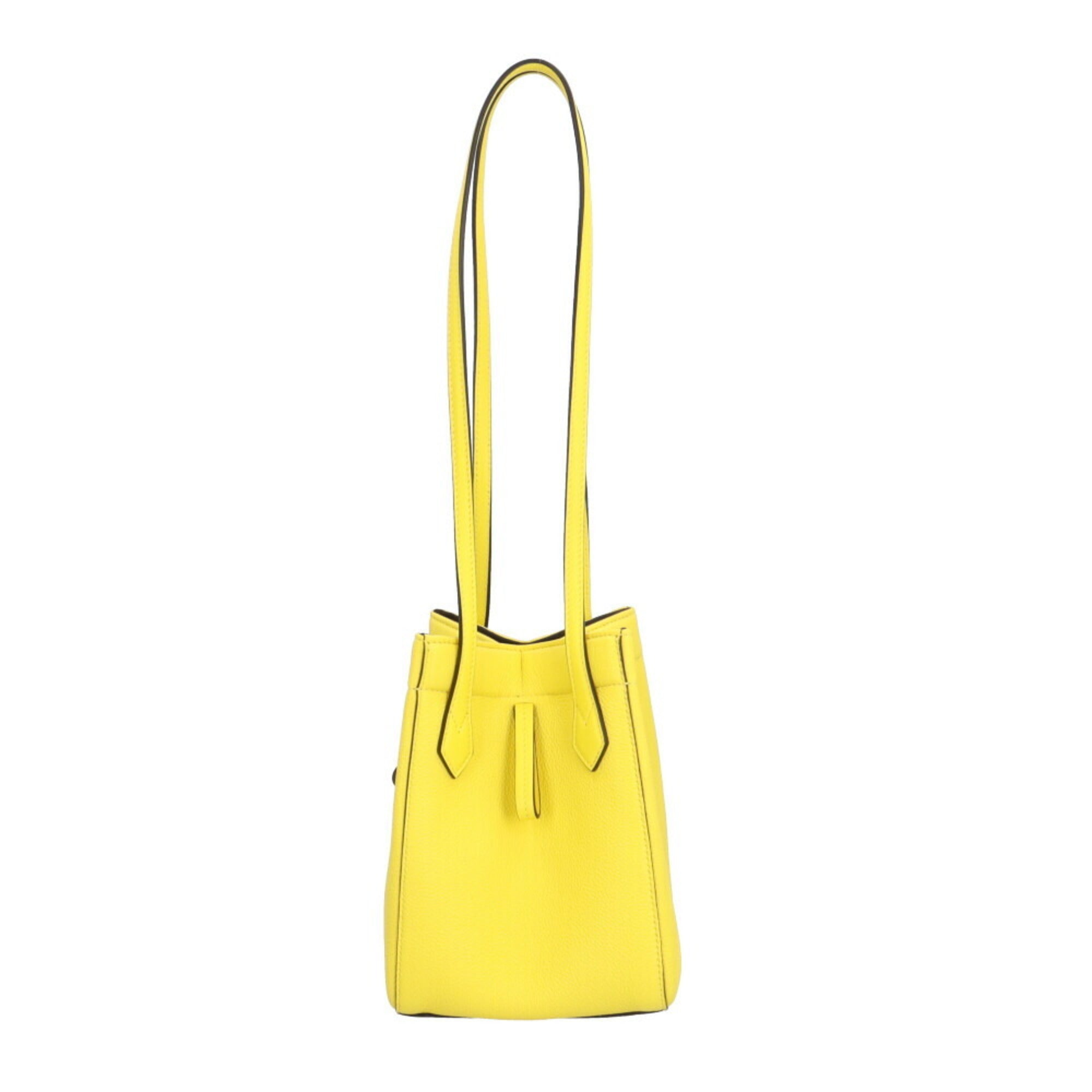 FDI Origami Small Shoulder Bag, Leather, 8BS083, Yellow, Women's, FENDI