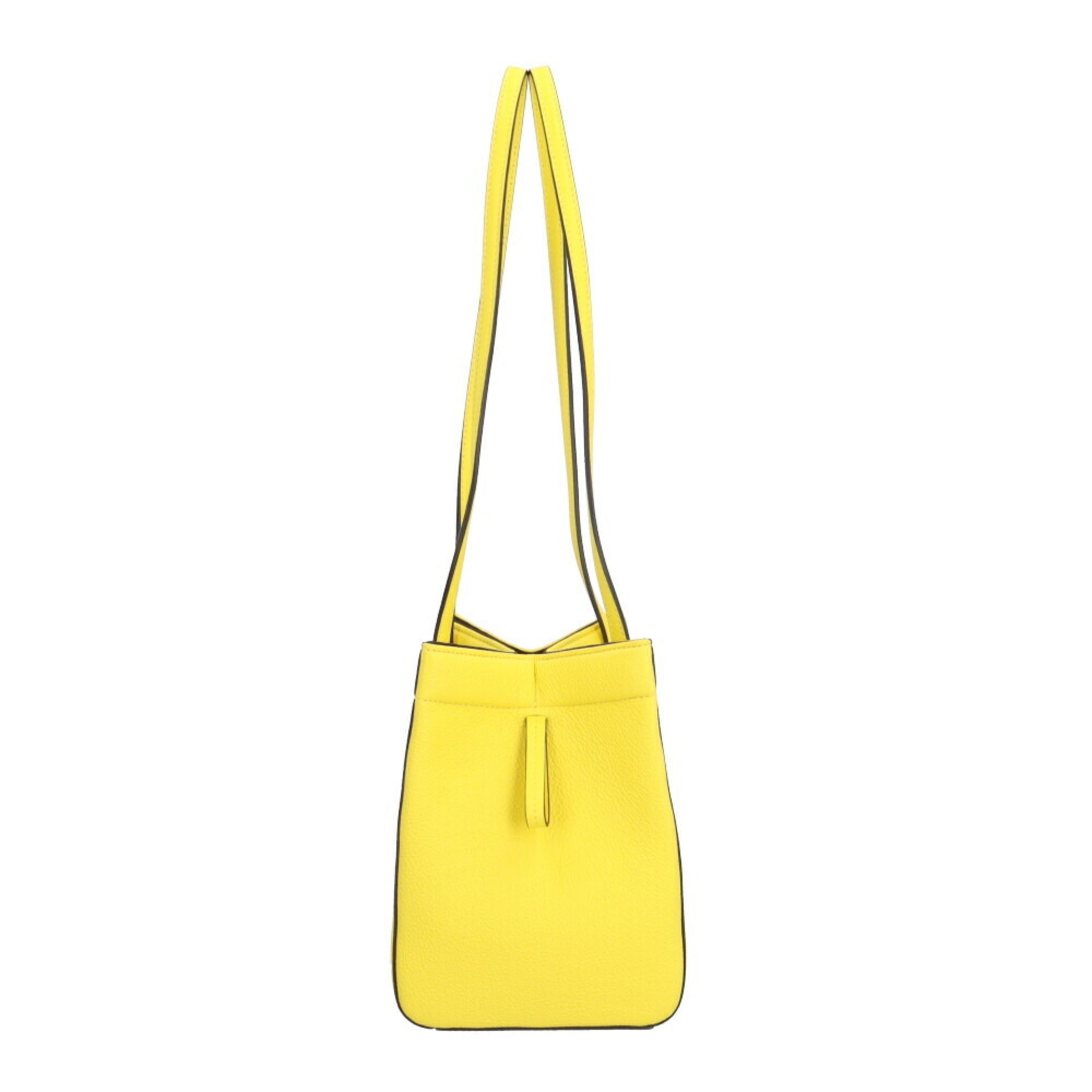 FDI Origami Small Shoulder Bag, Leather, 8BS083, Yellow, Women's, FENDI