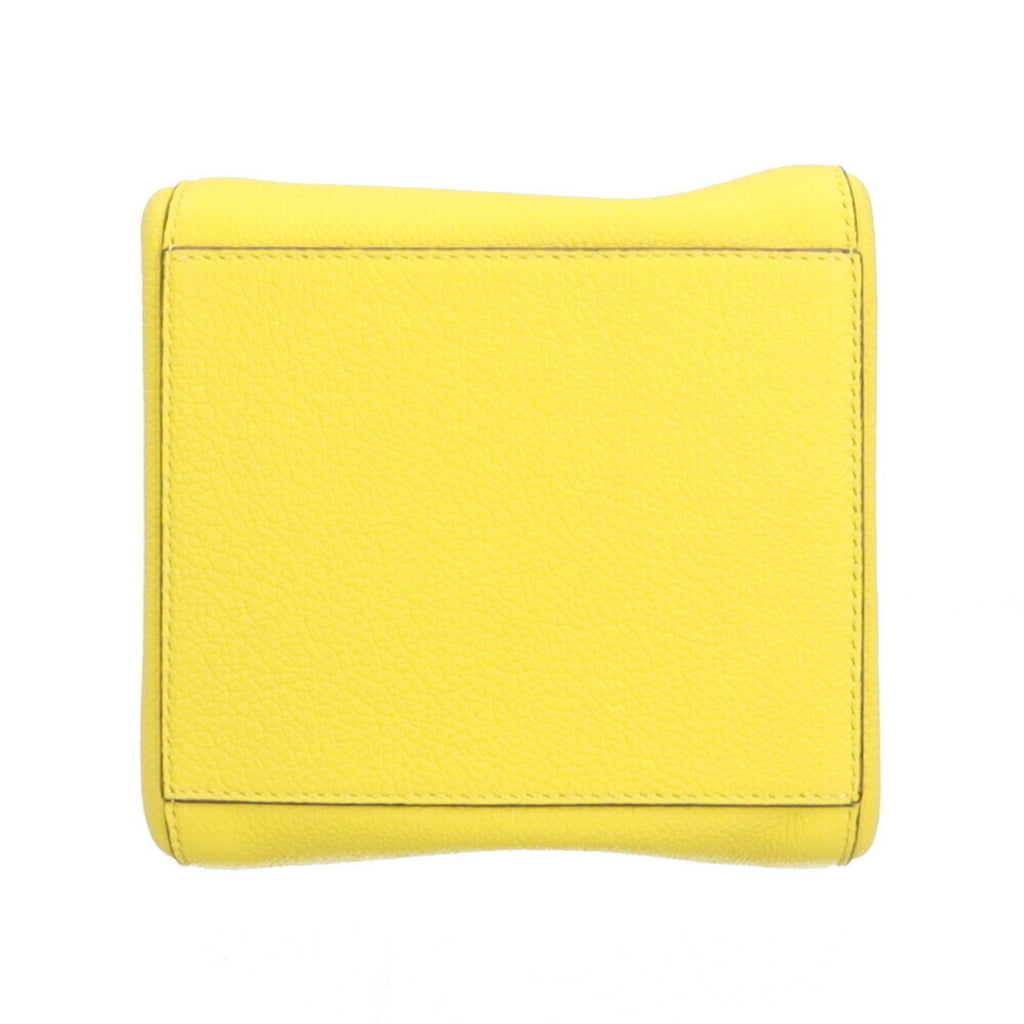 FDI Origami Small Shoulder Bag, Leather, 8BS083, Yellow, Women's, FENDI