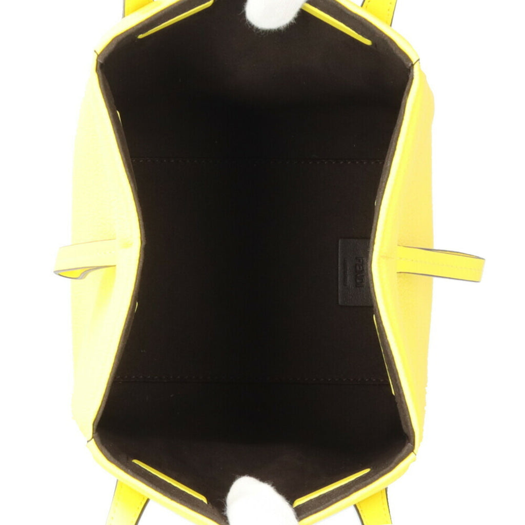 FDI Origami Small Shoulder Bag, Leather, 8BS083, Yellow, Women's, FENDI