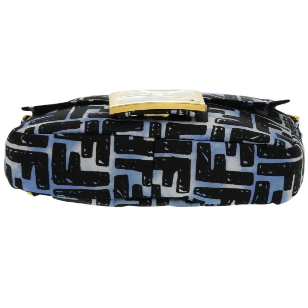 FDI Like new Fendi Zucca Bucket Mini Joshua Vidas collaboration 2-way nylon blue shoulder bag 8BR784 ADBD 209-0501 1257FENDI