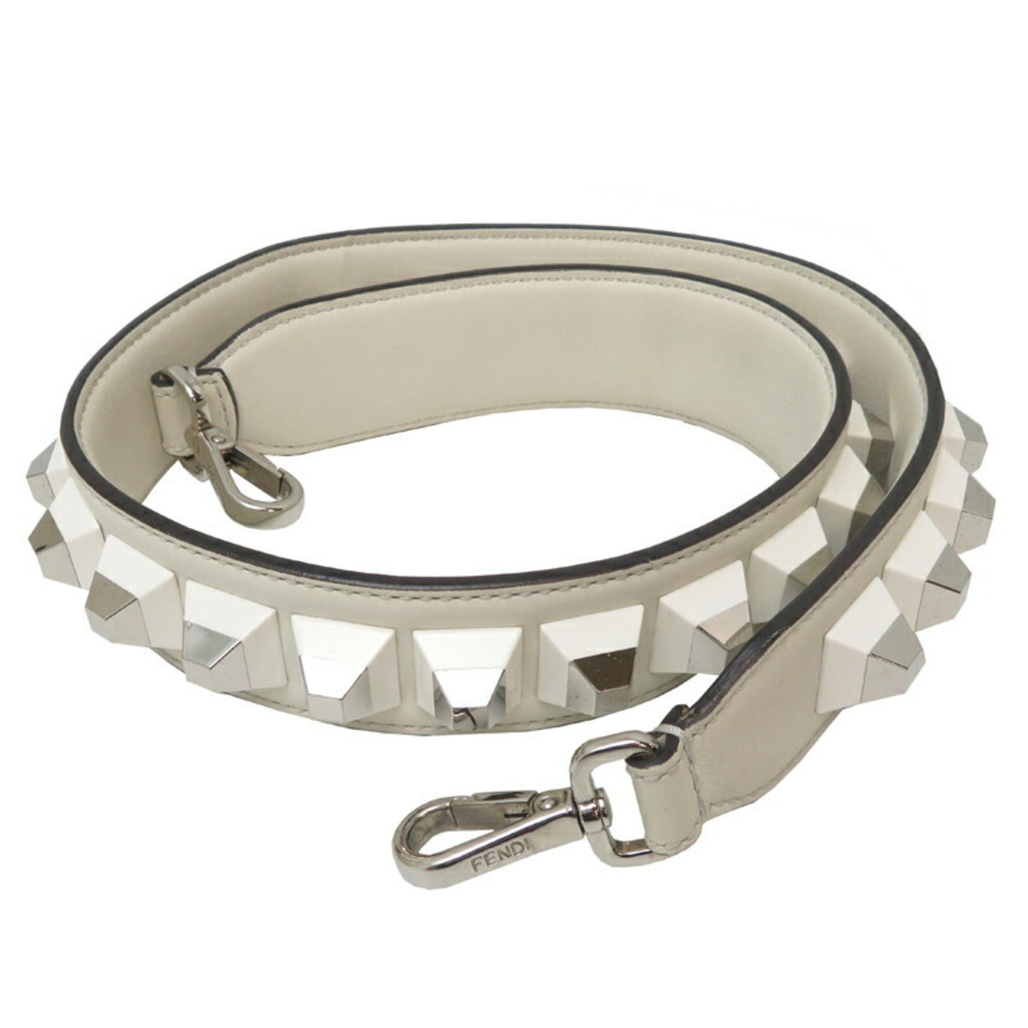 FDI Peekaboo Medium Women's Handbag 8BN290 Leather White