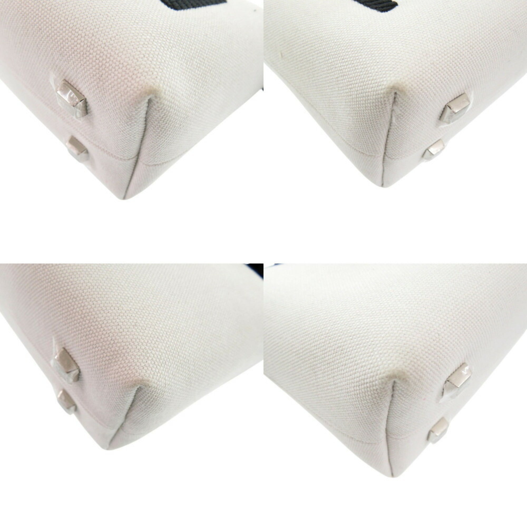 FDI By The Way Small 8BS067 ANVG Canvas Leather Plexiglass White Handbag 1783FENDI