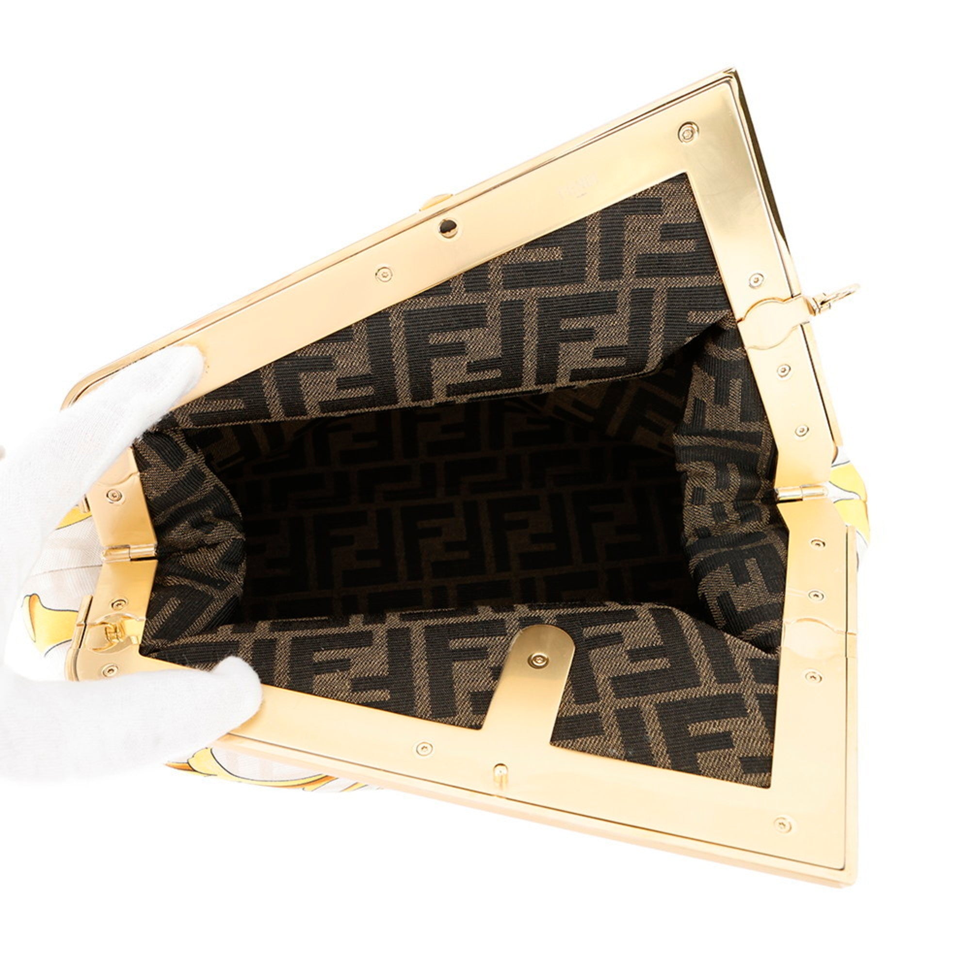 FDI Versace Collaboration Fendace First Medium Shoulder Bag 8BP127 FENDI 2-Way Clutch