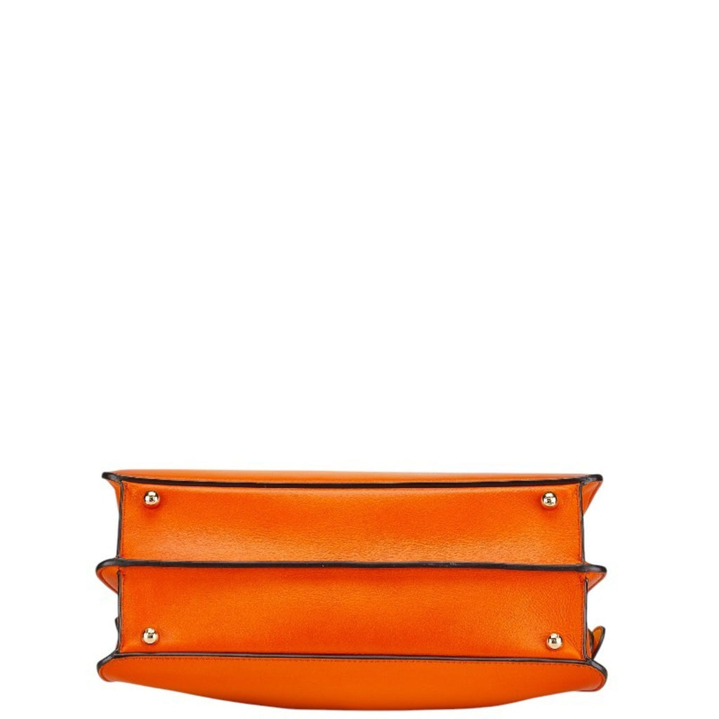 FDI Peekaboo Iseeu Medium Handbag 8BN321 Orange Leather Women's FENDI