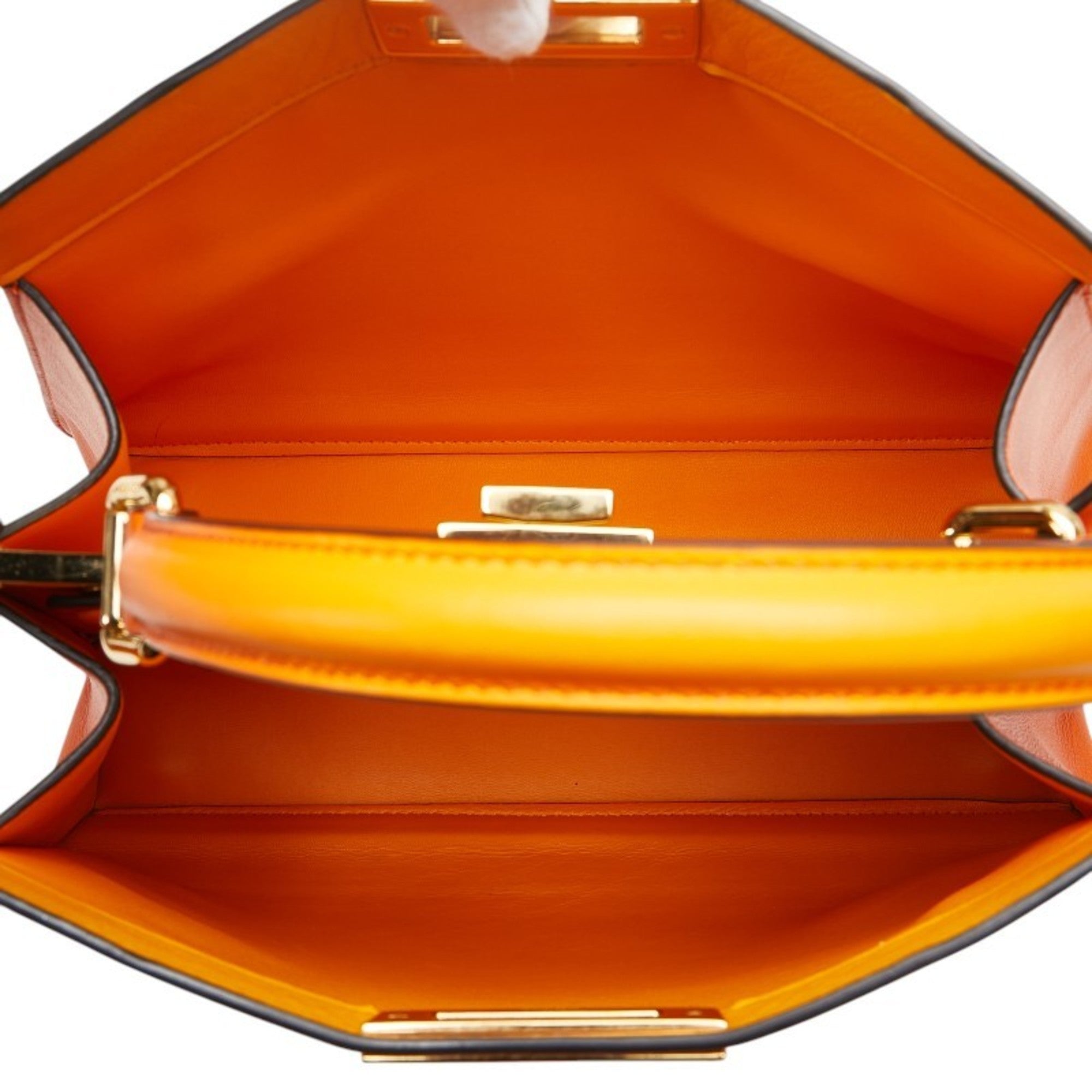 FDI Peekaboo Iseeu Medium Handbag 8BN321 Orange Leather Women's FENDI