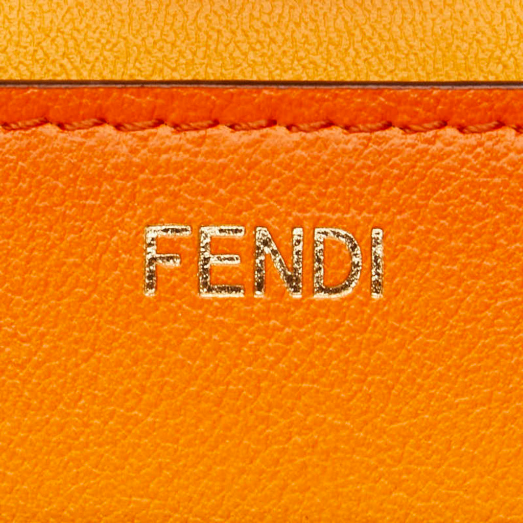 FDI Peekaboo Iseeu Medium Handbag 8BN321 Orange Leather Women's FENDI