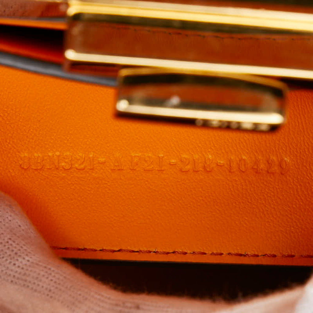 FDI Peekaboo Iseeu Medium Handbag 8BN321 Orange Leather Women's FENDI