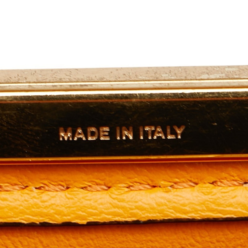 FDI Peekaboo Iseeu Medium Handbag 8BN321 Orange Leather Women's FENDI