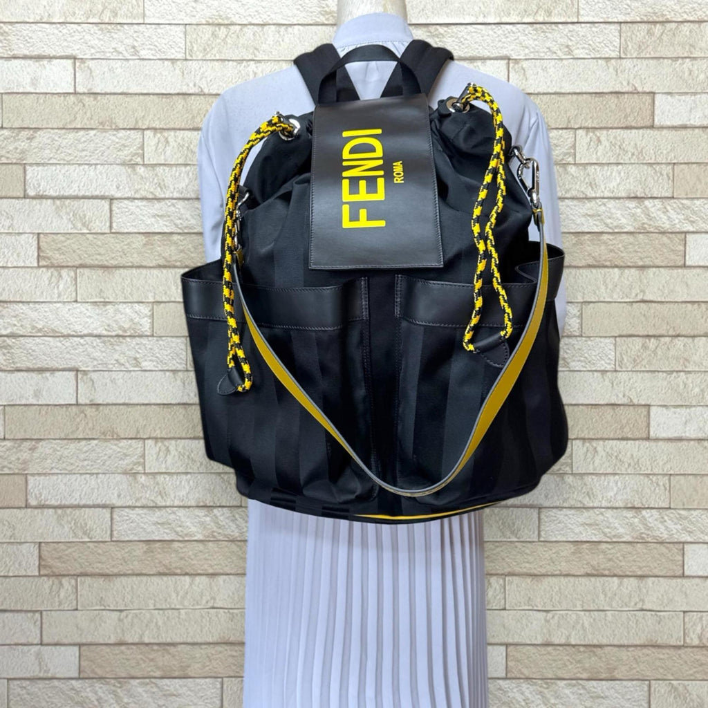 FDI Pecan Backpack/Daypack, Nylon, 7VZ056, Men's, FENDI