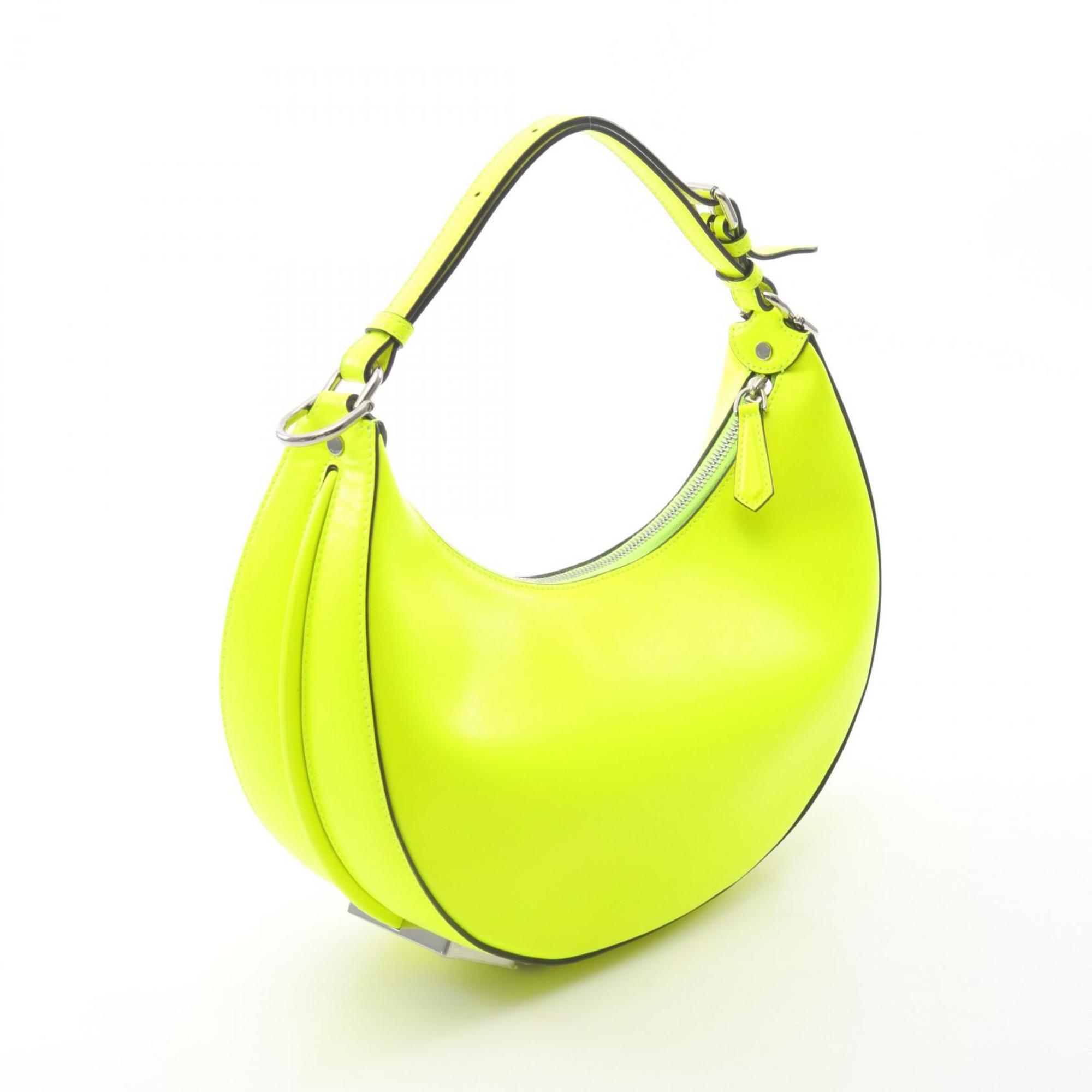 FDI FENDI handbag, leather, women's, yellow, 8BR798