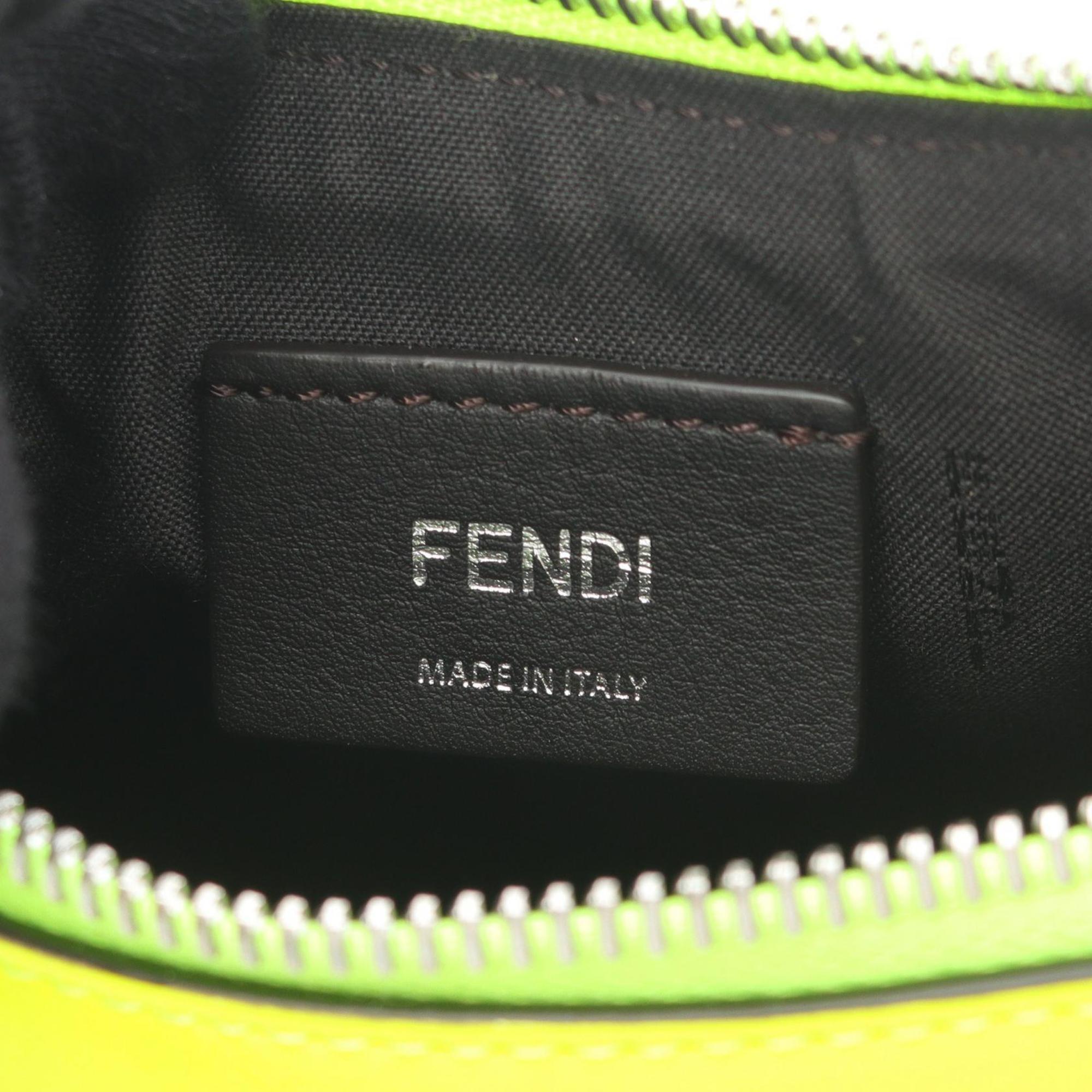 FDI FENDI handbag, leather, women's, yellow, 8BR798