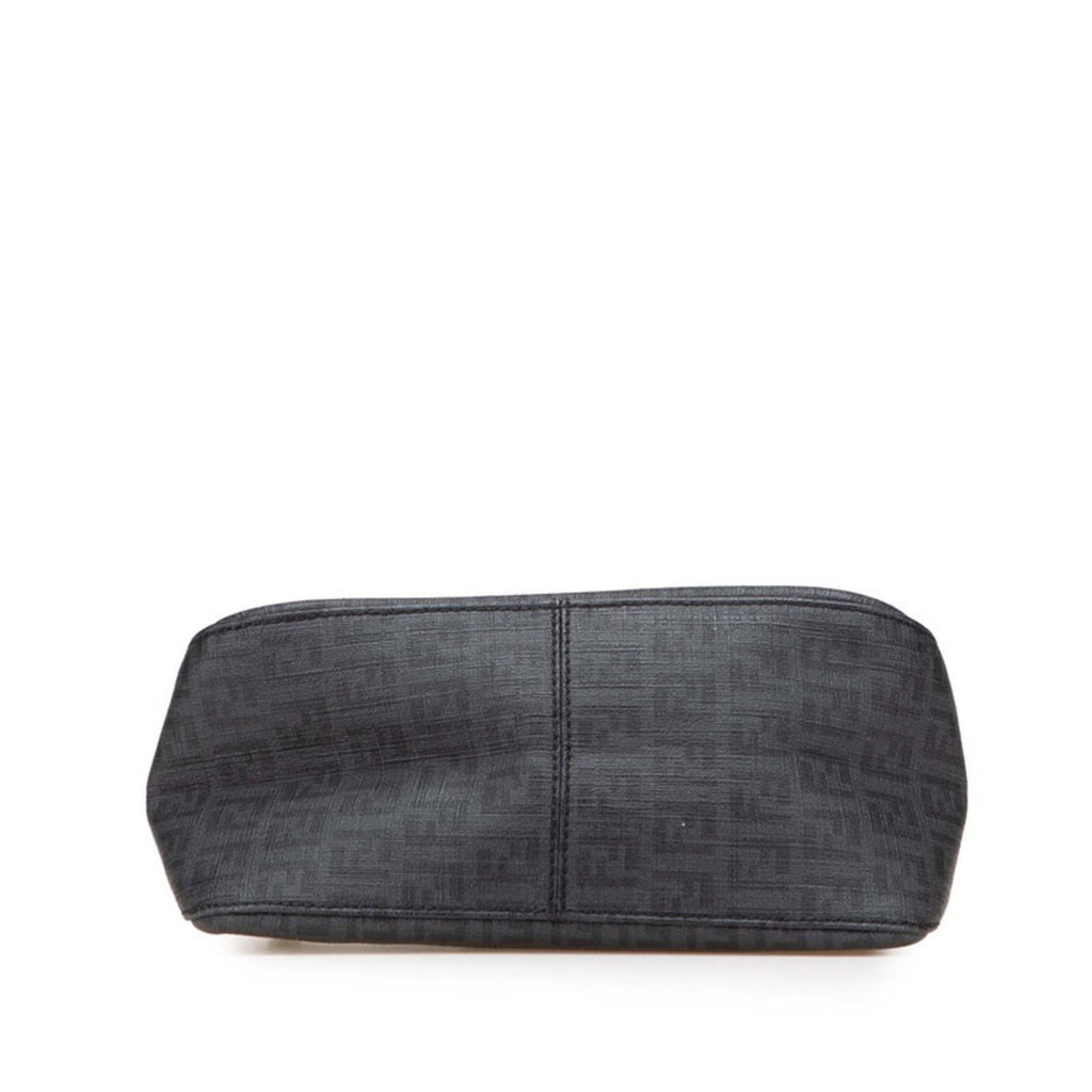 FDI Zucchino Mini Mamma Bucket Chain Handbag 8BR180 Black Leather Women's