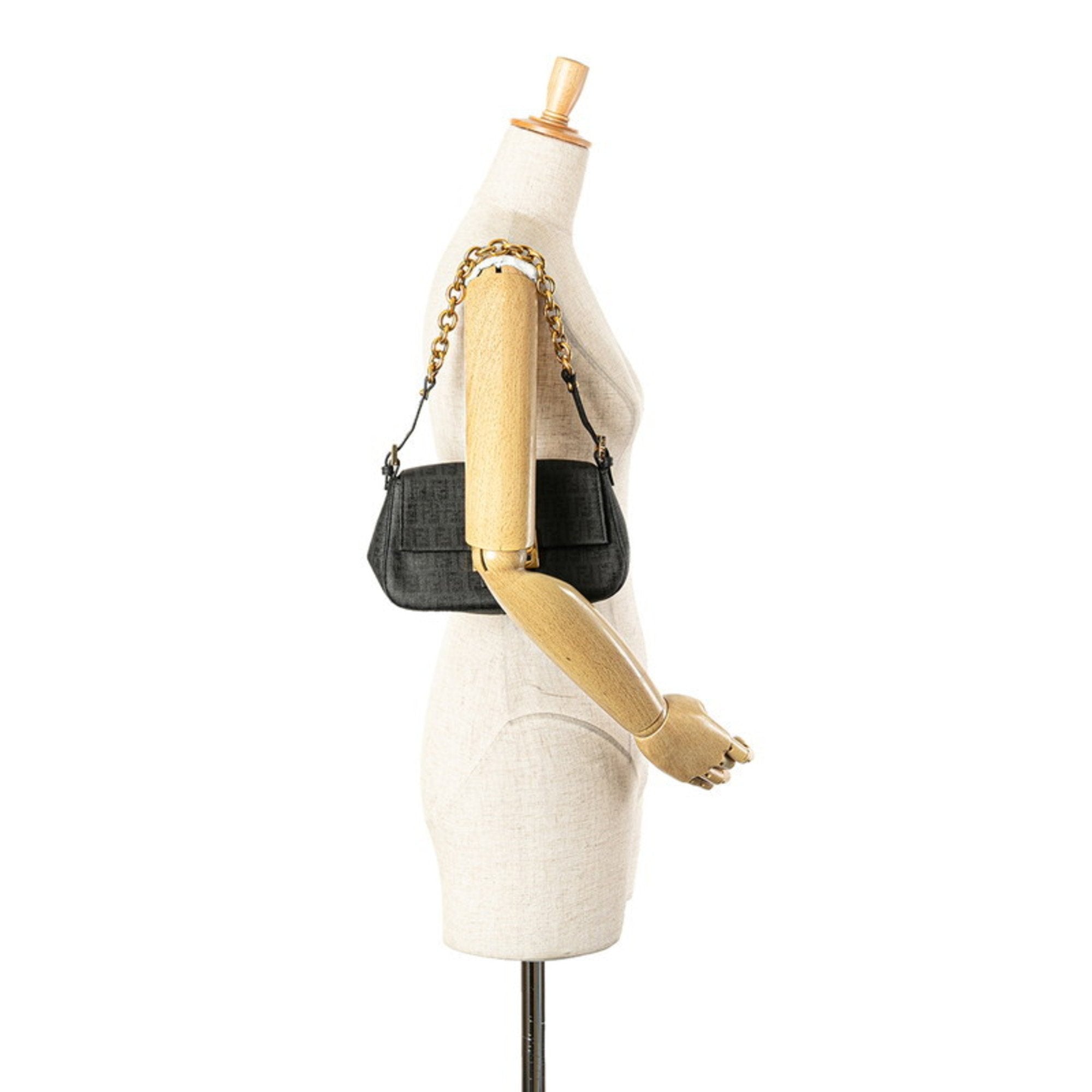 FDI Flower Stud Handbag/Shoulder Bag 2WAY 8BN298 Beige Multicolor Leather Women's FENDI