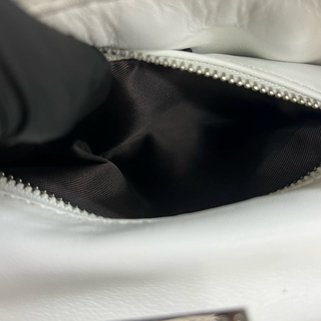 FDI Peekaboo Mini Leather 2-Way Handbag/Shoulder Bag White/Multicolor 2145b