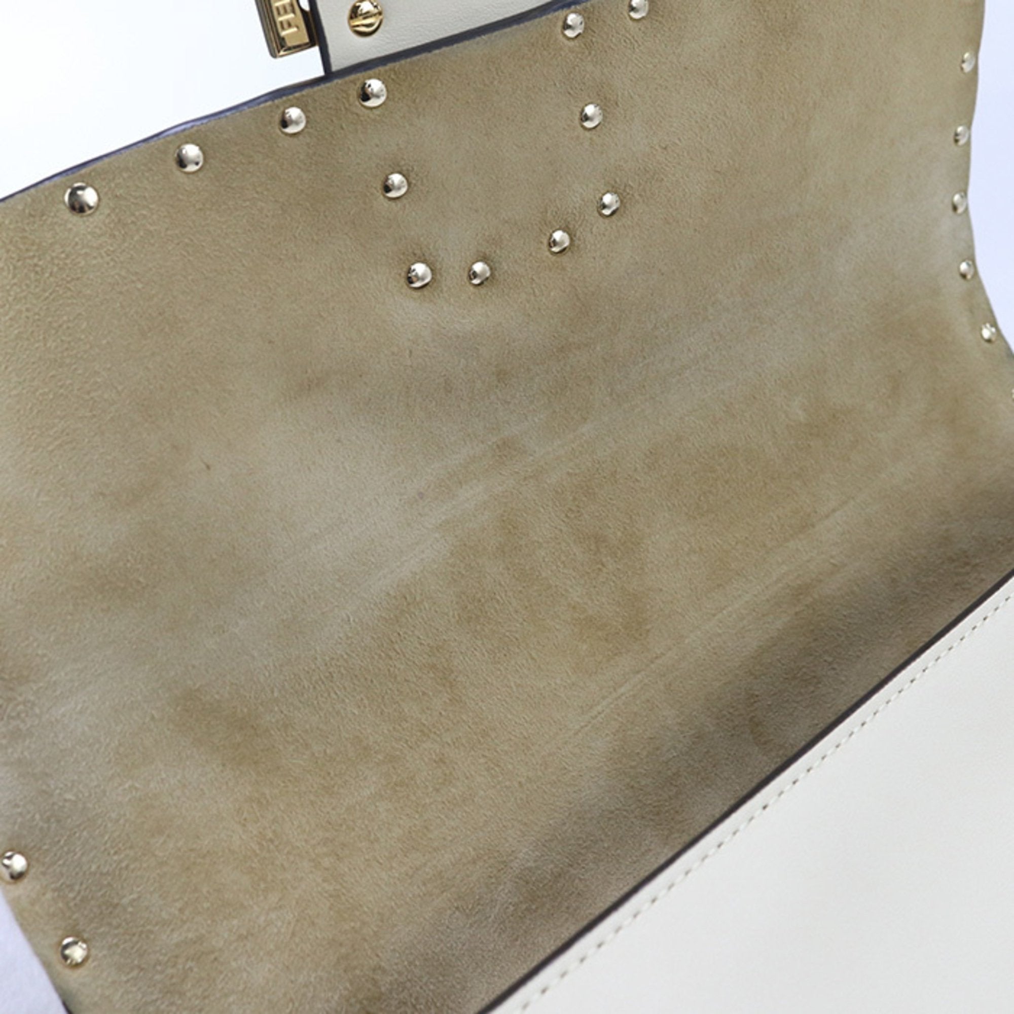 FDI 8BR600 2-Way Baguette Shoulder Bag, Women's, Ivory