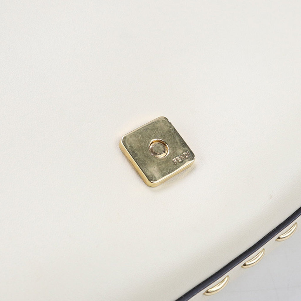 FDI 8BR600 2-Way Baguette Shoulder Bag, Women's, Ivory