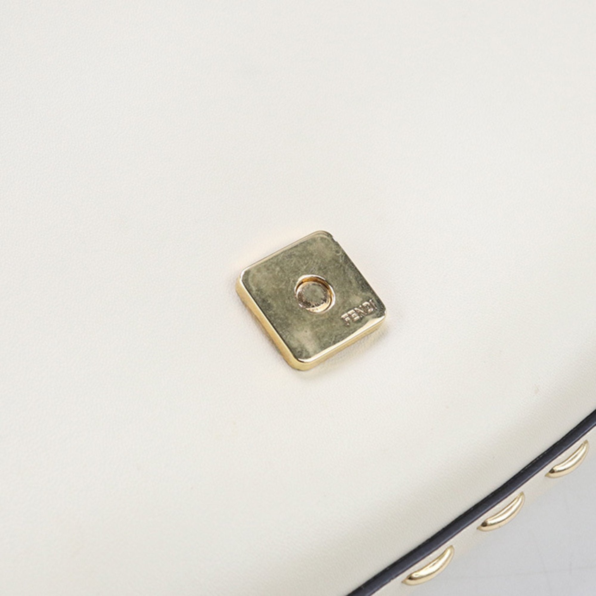 FDI 8BR600 2-Way Baguette Shoulder Bag, Women's, Ivory