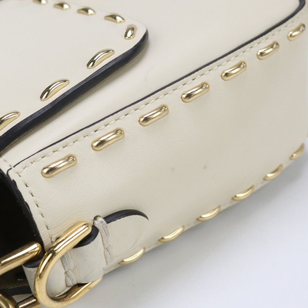 FDI 8BR600 2-Way Baguette Shoulder Bag, Women's, Ivory