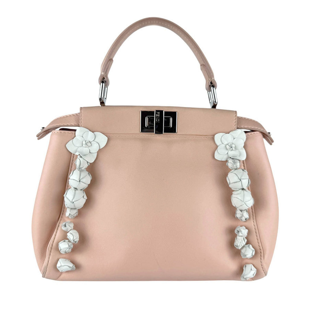 FDI Peekaboo Mini Leather Shoulder Bag, Pink, Women's, 8BN244-9GK, z7051