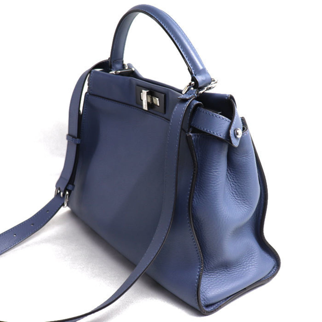 FDI Peekaboo Regular 2-Way Shoulder Bag Blue 8BN290 Women's