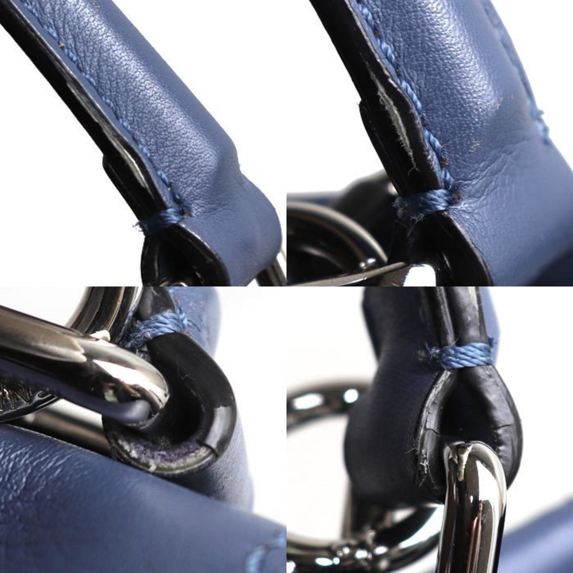 FDI Peekaboo Regular 2-Way Shoulder Bag Blue 8BN290 Women's