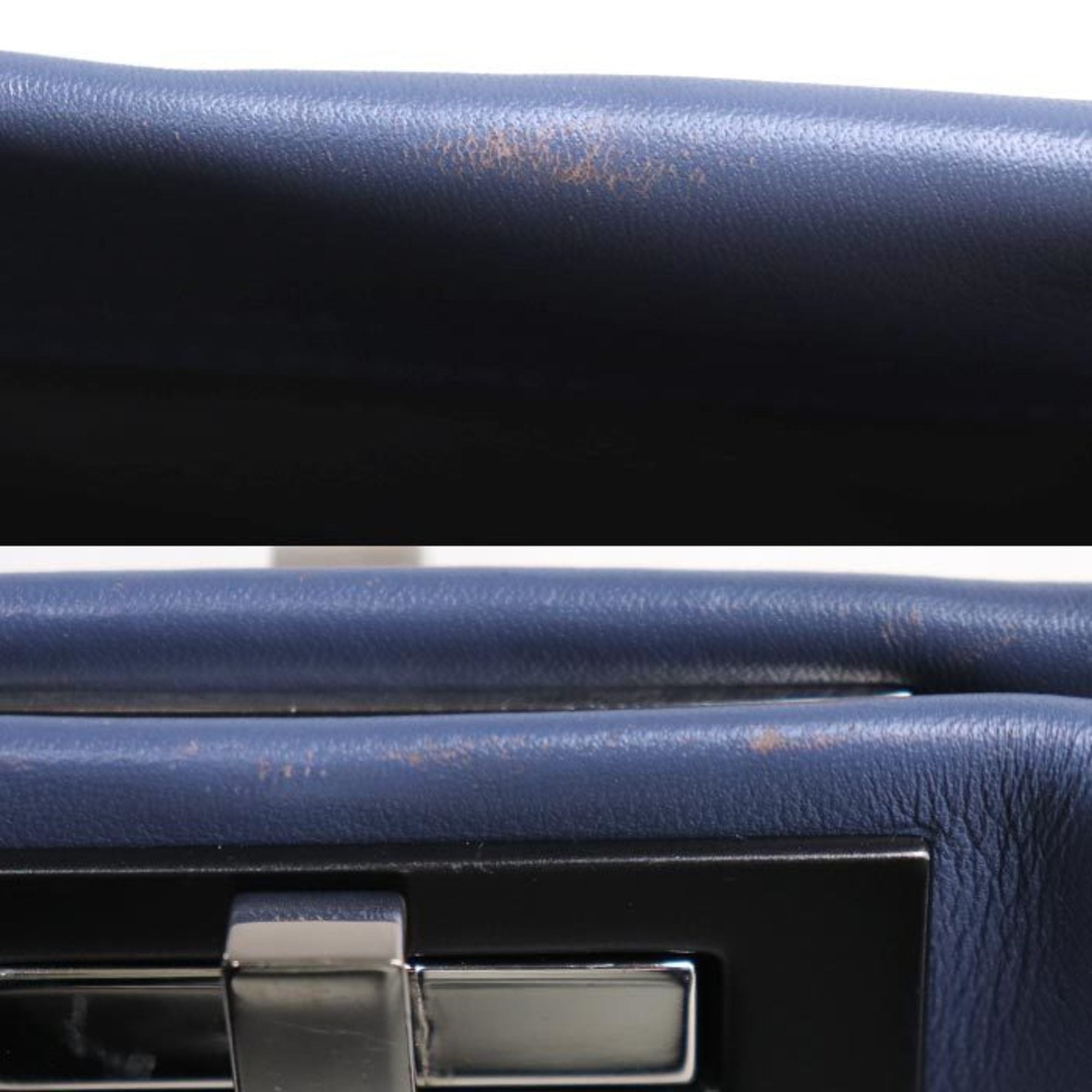 FDI Peekaboo Regular 2-Way Shoulder Bag Blue 8BN290 Women's