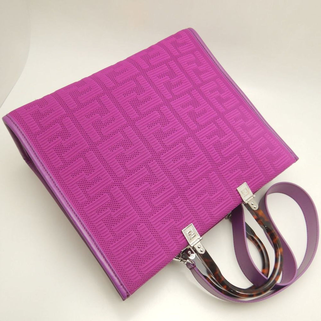 FDI Sunshine Medium 8BH386 Tote Bag, Canvas, Purple, Women's, 253068