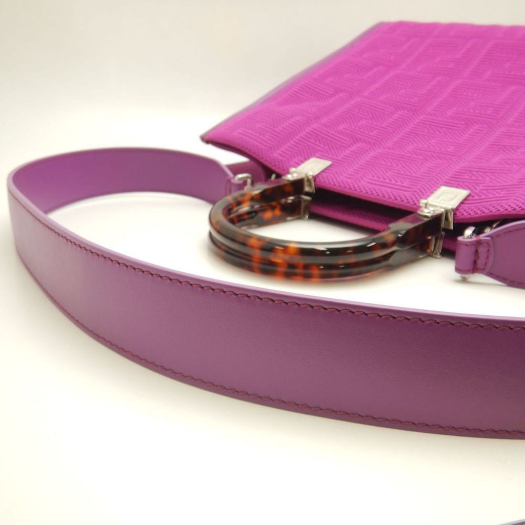 FDI Sunshine Medium 8BH386 Tote Bag, Canvas, Purple, Women's, 253068