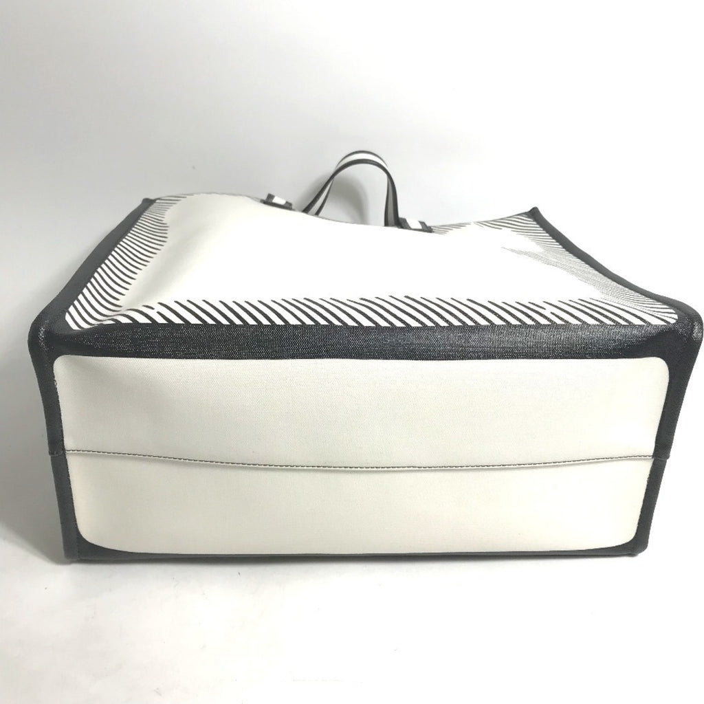 FDI 8BH357 Joshua Vides collaboration shopper bag, shoulder tote coated canvas, men's, white