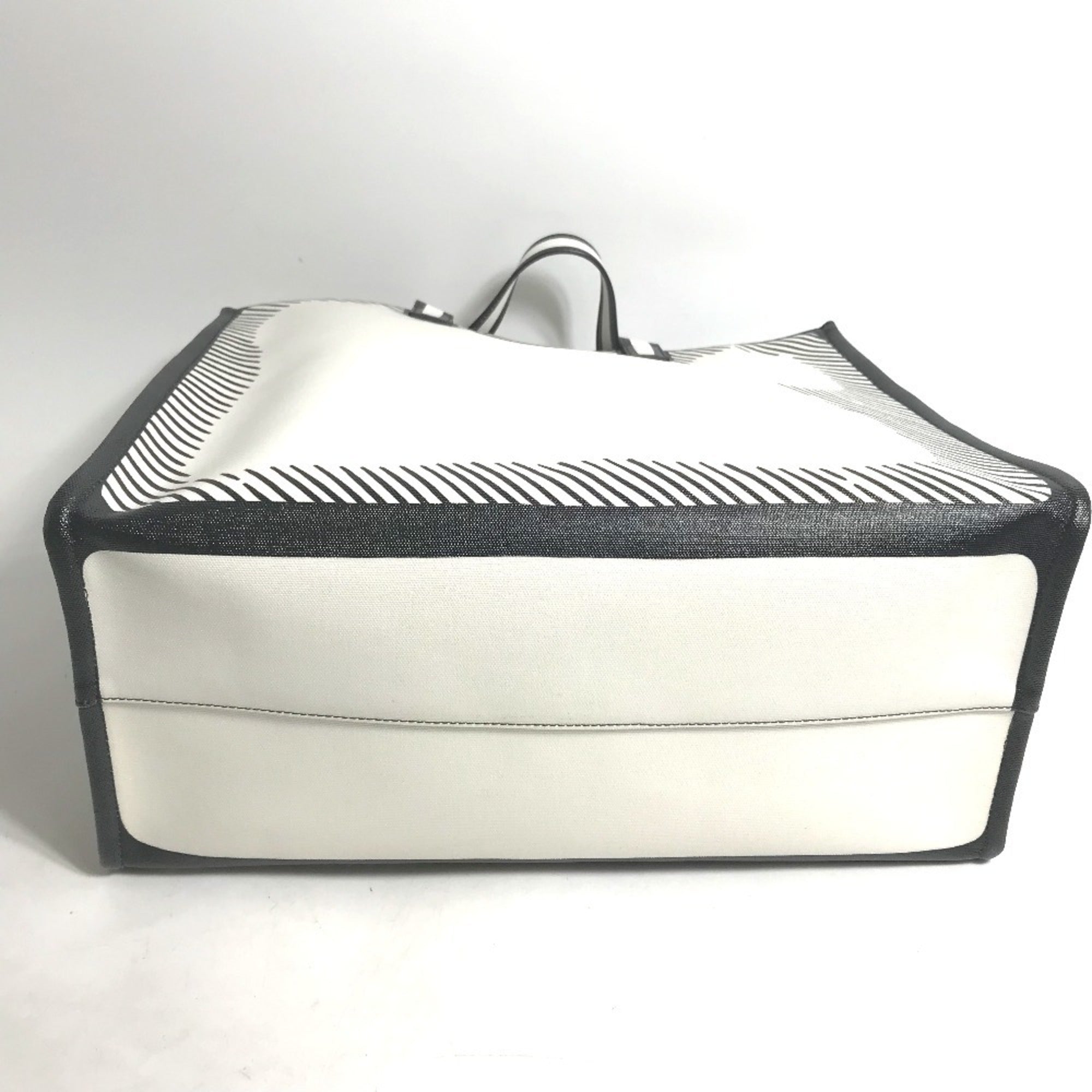 FDI 8BH357 Joshua Vides collaboration shopper bag, shoulder tote coated canvas, men's, white