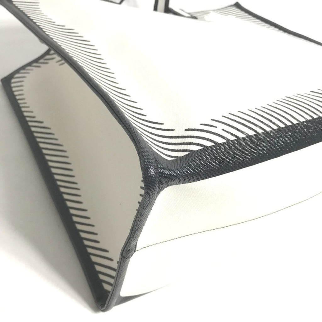 FDI 8BH357 Joshua Vides collaboration shopper bag, shoulder tote coated canvas, men's, white