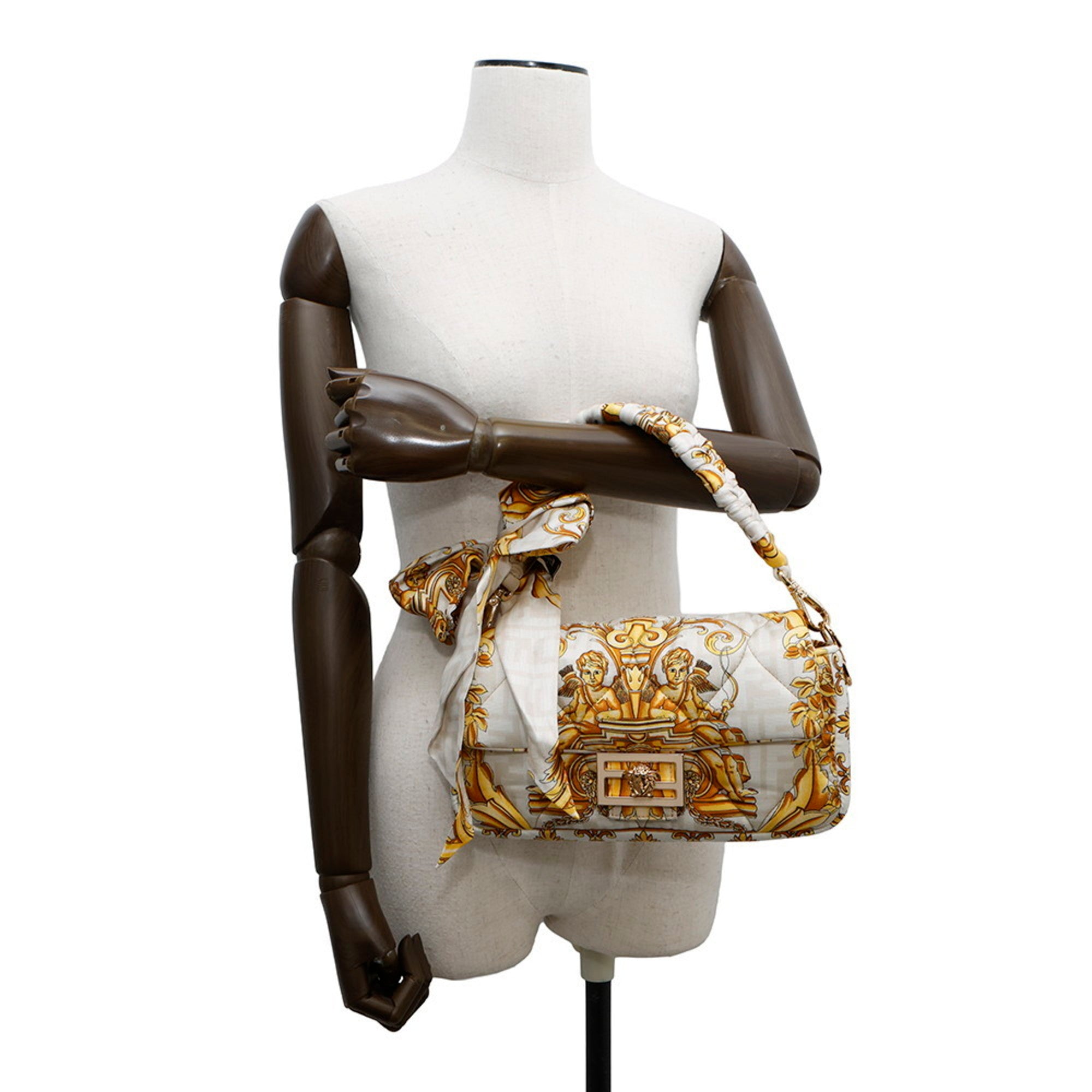 FDI handbag, Fendace Mamma Bucket nylon 8BR600, 2-way shoulder bag