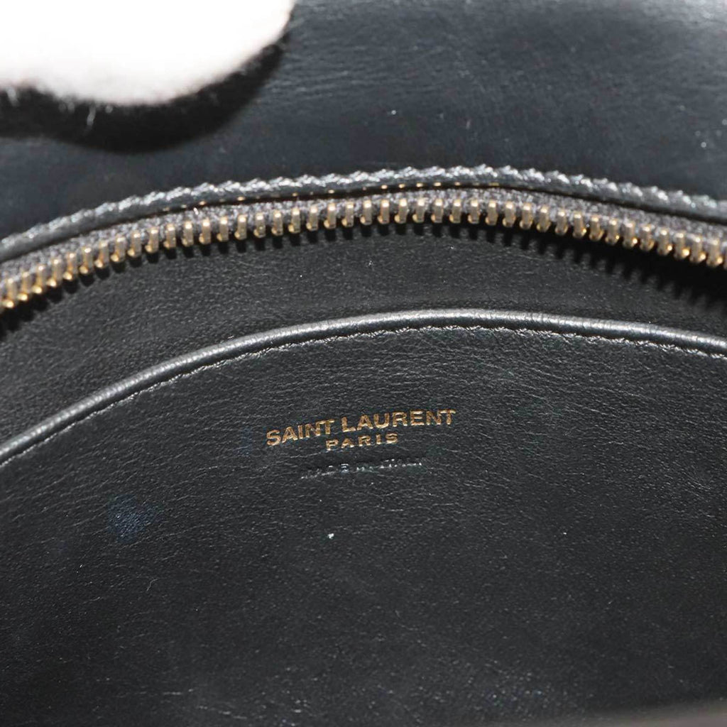 SLT Laurent Baby Cabas 2-way hand/shoulder bag in black leather (568853)