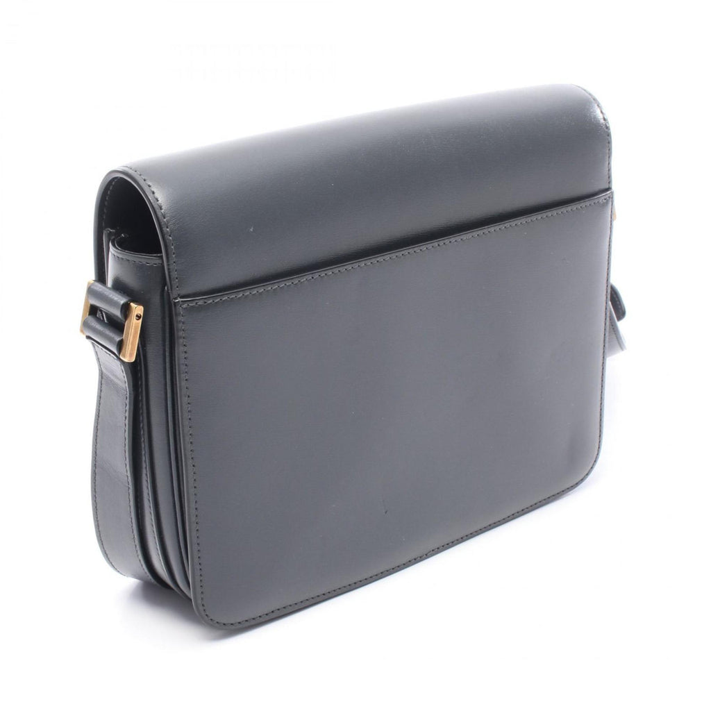 SLT Laurent LE61 Shoulder Bag, Leather, Women's, Gray, 568568