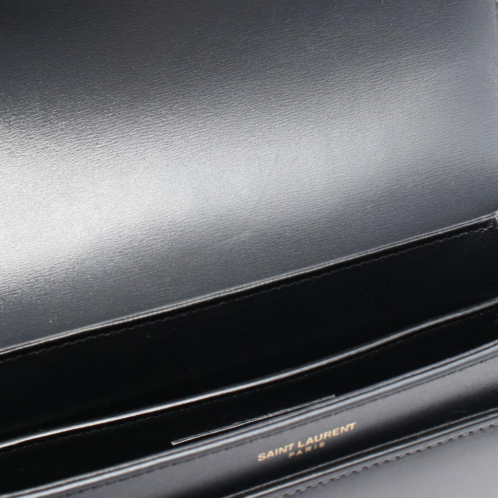 SLT Laurent LE61 Shoulder Bag, Leather, Women's, Gray, 568568