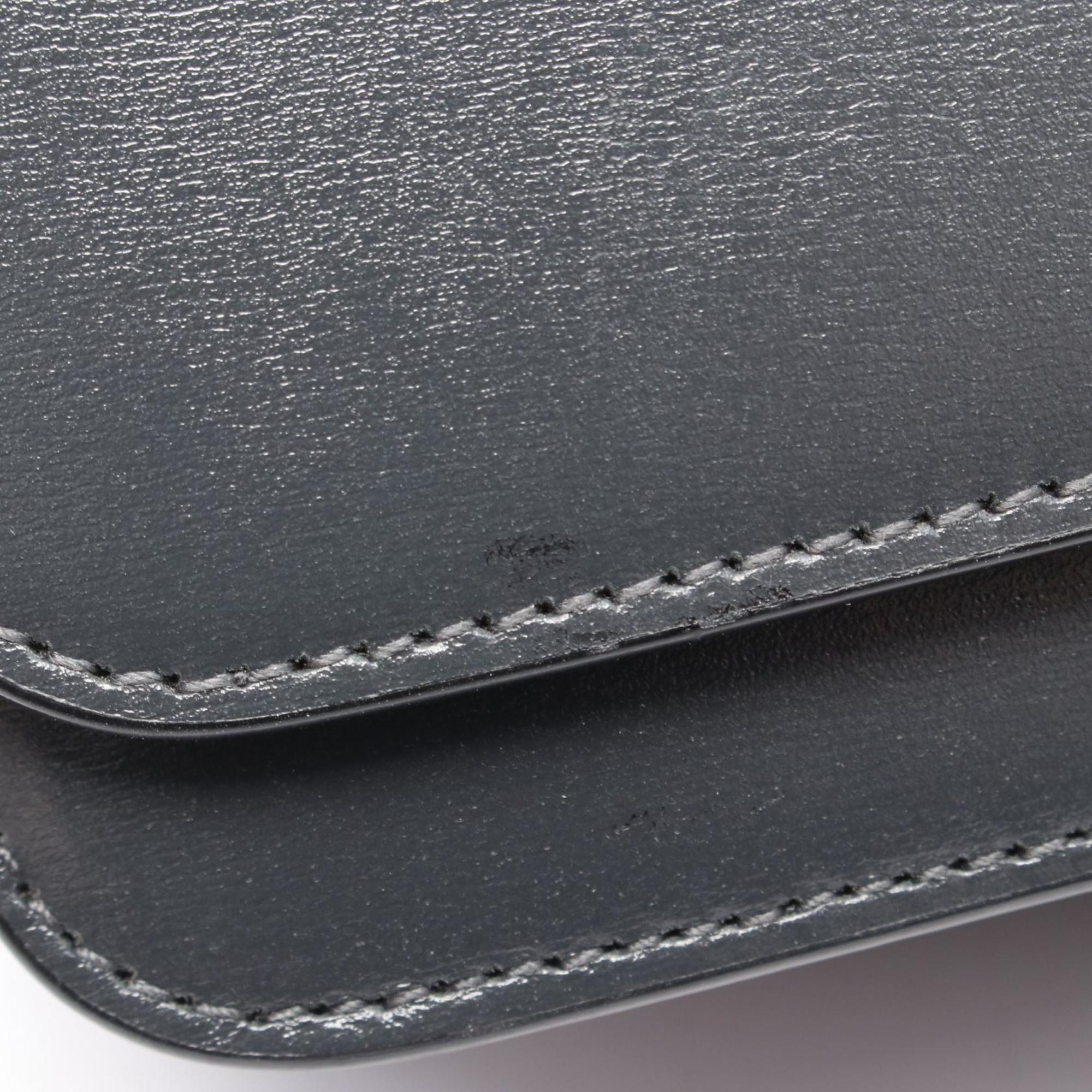 SLT Laurent LE61 Shoulder Bag, Leather, Women's, Gray, 568568