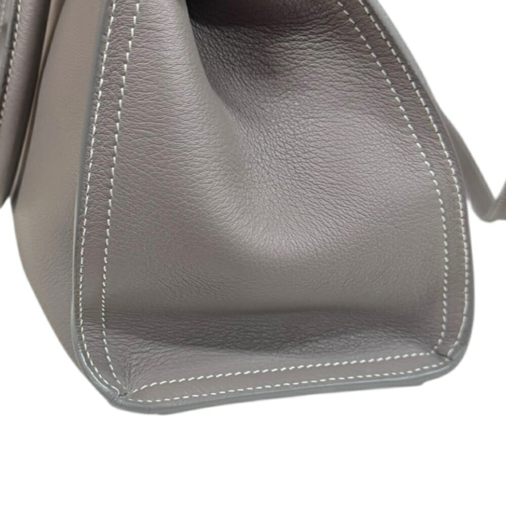 SLT Laurent Baby Cabas Shoulder Bag, Leather, 424868, Gray, Women's, SAINT LAURENT 2-Way