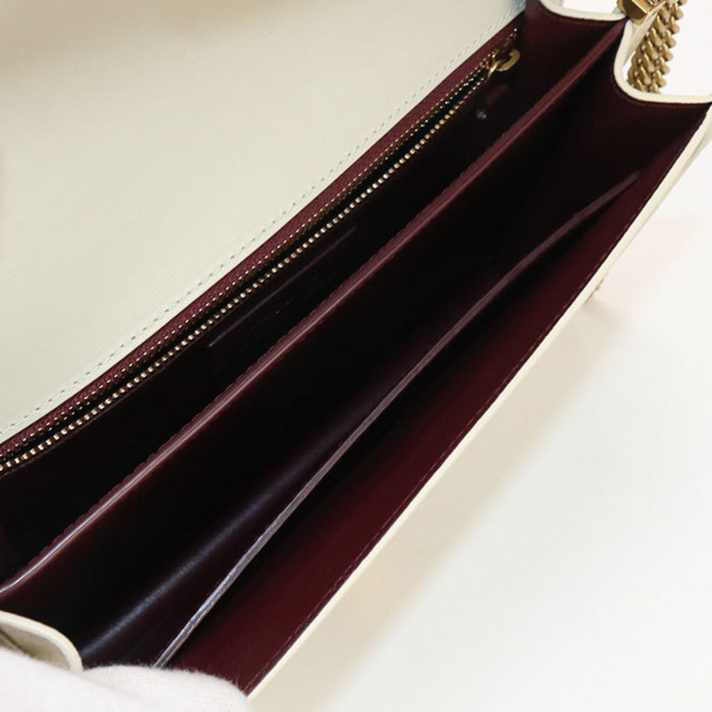 SLT LAURENT Cassandra Shoulder Bag SL89144 532750 Chain Women's Ivory