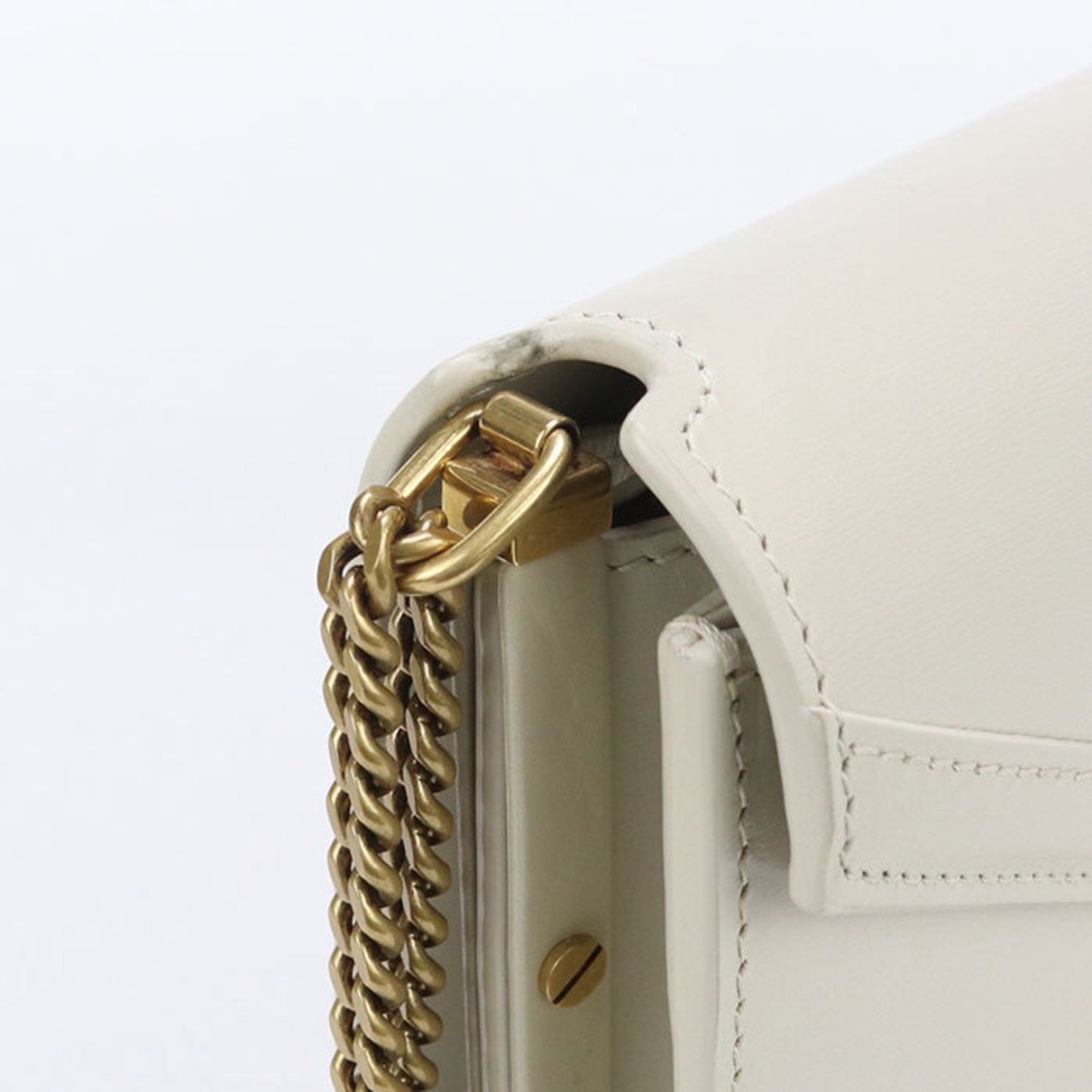 SLT LAURENT Cassandra Shoulder Bag SL89144 532750 Chain Women's Ivory